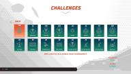 La schermata Challenges raccoglie tutti i trofei conquistati.